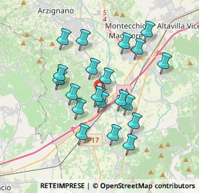 Mappa Via Giosuè Carducci, 36054 Montebello Vicentino VI, Italia (3.213)