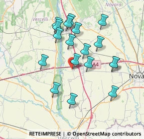 Mappa Via Camposanto, 28060 Recetto NO, Italia (7.00444)