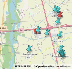 Mappa Via Camposanto, 28060 Recetto NO, Italia (2.69385)