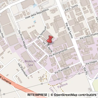Mappa Via XXV Aprile, 20/1, 35010 Limena, Padova (Veneto)