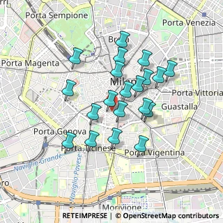 Mappa Via Carlo Ottavio Cornaggia, 20123 Milano MI, Italia (0.7535)