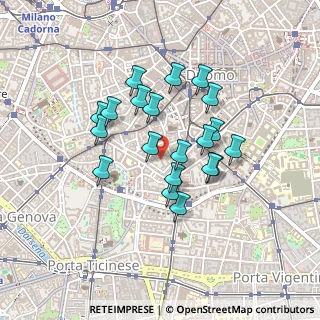 Mappa Via Carlo Ottavio Cornaggia, 20123 Milano MI, Italia (0.36)