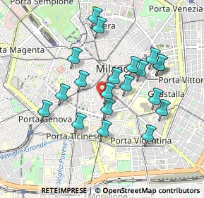 Mappa Via Amedei, 20123 Milano MI, Italia (0.833)
