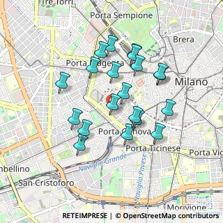 Mappa Piazza Sant'Agostino, 20123 Milano MI, Italia (0.8005)