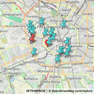 Mappa Piazza Sant'Agostino, 20123 Milano MI, Italia (1.5145)