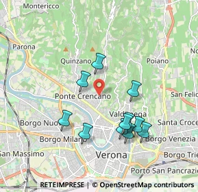 Mappa Via Carso, 37124 Verona VR, Italia (1.74636)