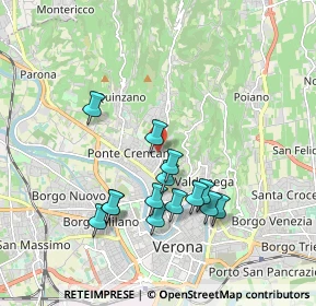 Mappa Via Carso, 37124 Verona VR, Italia (1.71929)