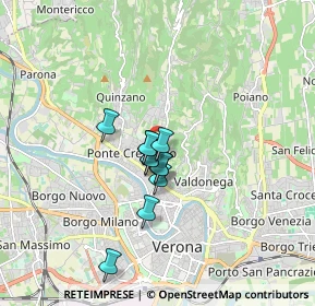 Mappa Via Carso, 37124 Verona VR, Italia (1.08091)