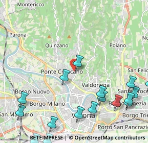 Mappa Via Carso, 37124 Verona VR, Italia (3.07944)