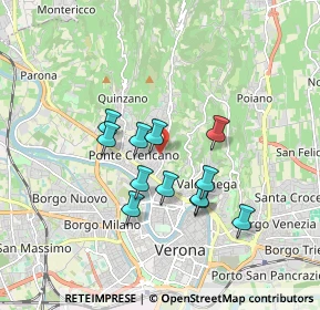 Mappa Via Carso, 37124 Verona VR, Italia (1.4175)