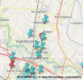 Mappa Via A. Toscanini, 35100 Padova PD, Italia (2.995)