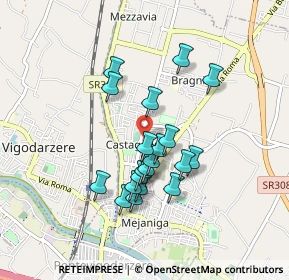 Mappa Via A. Toscanini, 35100 Padova PD, Italia (0.727)
