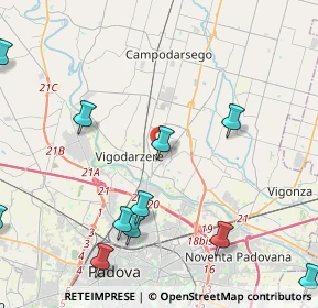 Mappa Via A. Toscanini, 35100 Padova PD, Italia (5.81667)