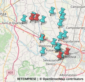 Mappa Via S. Antonino, 35035 Mestrino PD, Italia (7.472)