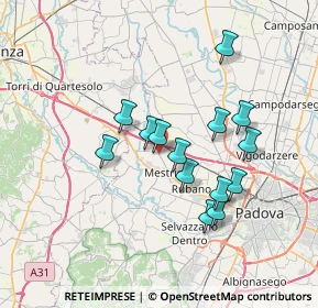 Mappa Via S. Antonino, 35035 Mestrino PD, Italia (6.07)