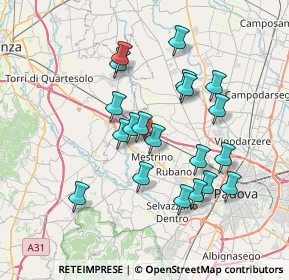 Mappa Via S. Antonino, 35035 Mestrino PD, Italia (6.6605)