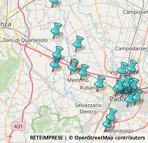 Mappa Via S. Antonino, 35035 Mestrino PD, Italia (9.482)