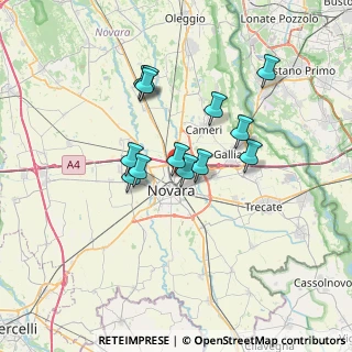Mappa Via Luigi Cadorna, 28100 Novara NO, Italia (5.61)