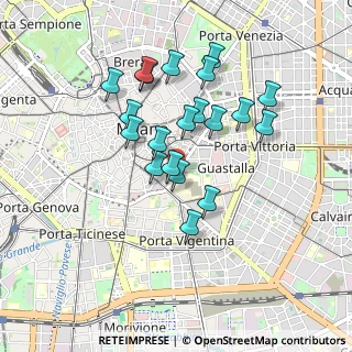 Mappa Via Francesco Sforza, 20127 Milano MI, Italia (0.7875)