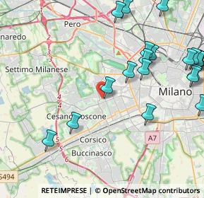 Mappa Unnamed Road, 20152 Milano MI, Italia (5.3775)