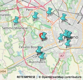 Mappa Unnamed Road, 20152 Milano MI, Italia (3.68929)