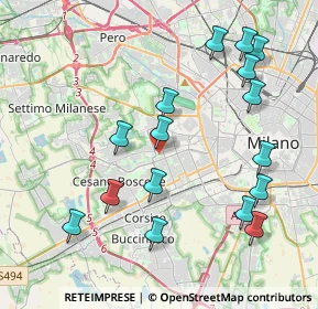 Mappa Unnamed Road, 20152 Milano MI, Italia (4.39688)