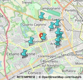 Mappa Unnamed Road, 20152 Milano MI, Italia (1.54636)