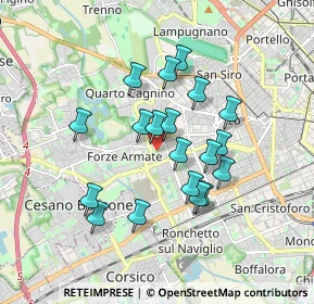 Mappa Unnamed Road, 20152 Milano MI, Italia (1.50053)