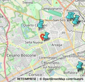 Mappa Unnamed Road, 20152 Milano MI, Italia (2.65077)