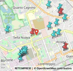 Mappa Unnamed Road, 20152 Milano MI, Italia (1.334)