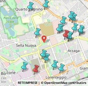 Mappa Unnamed Road, 20152 Milano MI, Italia (1.1955)