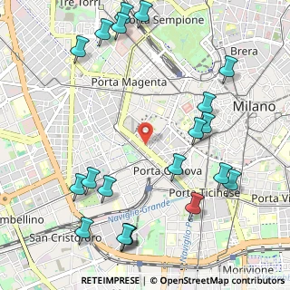 Mappa Via Servio Tullio, 20123 Milano MI, Italia (1.3545)