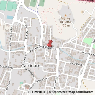 Mappa Via Giacomo Matteotti, 25011 Calcinato BS, Italia, 25011 Calcinato, Brescia (Lombardia)