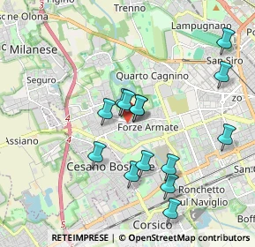 Mappa Via Cividale del Friuli, 20152 Milano MI, Italia (1.765)