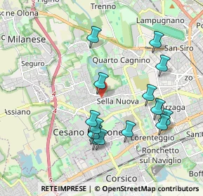 Mappa Via Cividale del Friuli, 20152 Milano MI, Italia (1.93929)