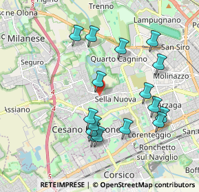 Mappa Via Cividale del Friuli, 20152 Milano MI, Italia (1.93125)