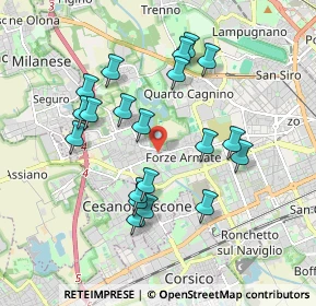 Mappa Via Cividale del Friuli, 20152 Milano MI, Italia (1.7605)