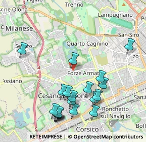 Mappa Via Cividale del Friuli, 20152 Milano MI, Italia (2.252)