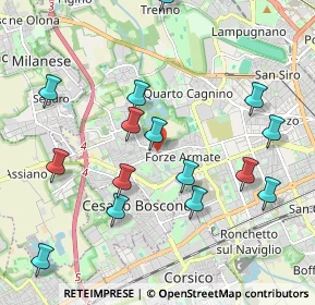 Mappa Via Cividale del Friuli, 20152 Milano MI, Italia (2.17667)
