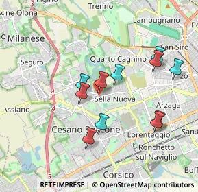 Mappa Via Cividale del Friuli, 20152 Milano MI, Italia (1.72455)