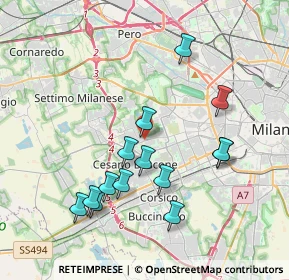 Mappa Via Cividale del Friuli, 20152 Milano MI, Italia (3.79143)