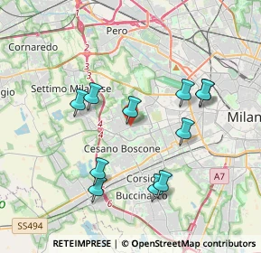 Mappa Via Cividale del Friuli, 20152 Milano MI, Italia (3.61091)