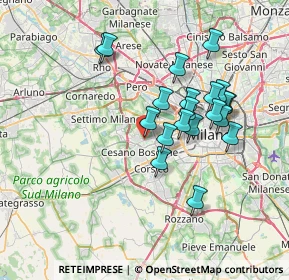 Mappa Via Cividale del Friuli, 20152 Milano MI, Italia (6.4435)