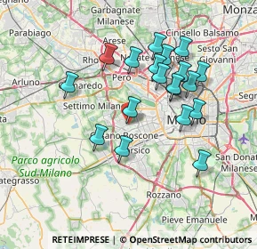 Mappa Via Cividale del Friuli, 20152 Milano MI, Italia (6.70526)