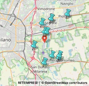 Mappa Aeroporto Milano Linate, 20090 Segrate MI, Italia (3.22455)
