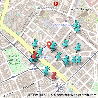 Mappa Piazza Sant'Agostino, 20100 Milano MI, Italia (0.24)