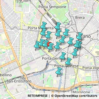 Mappa Piazza Sant'Agostino, 20100 Milano MI, Italia (0.7395)
