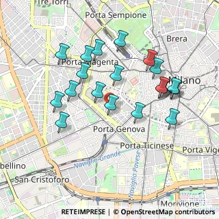 Mappa Piazza Sant'Agostino, 20100 Milano MI, Italia (0.9165)