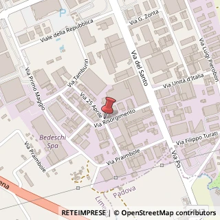 Mappa Via Risorgimento, 44, 35010 Limena, Padova (Veneto)