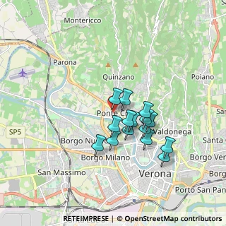 Mappa Via Eleonora Duse, 37124 Verona VR, Italia (1.36133)